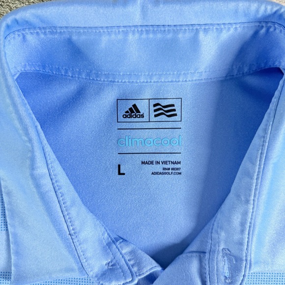 Adidas ClimaCool Pinehurst 1895 Logo Golf Polo Shirt Men's Large Blue - Picture 5 of 11